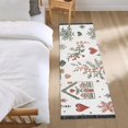 thumbnail image 3 of Yayeee Runner Rug for Bedroom 2'x6' Machine Washable Hallway Non Slip Mat, White Nordic Christmas House, 3 of 8