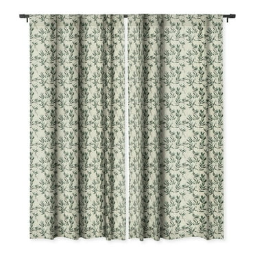 Society6 Holli Zollinger Floral Bloom Single Panel Room Darkening Window Curtain 50" x 96"