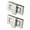 Silver, variant on 2 Sets Rectangular Purses Twist Lock 32mm x 20mm Clutches Closures for DIY Bag Making, Brussed Brass