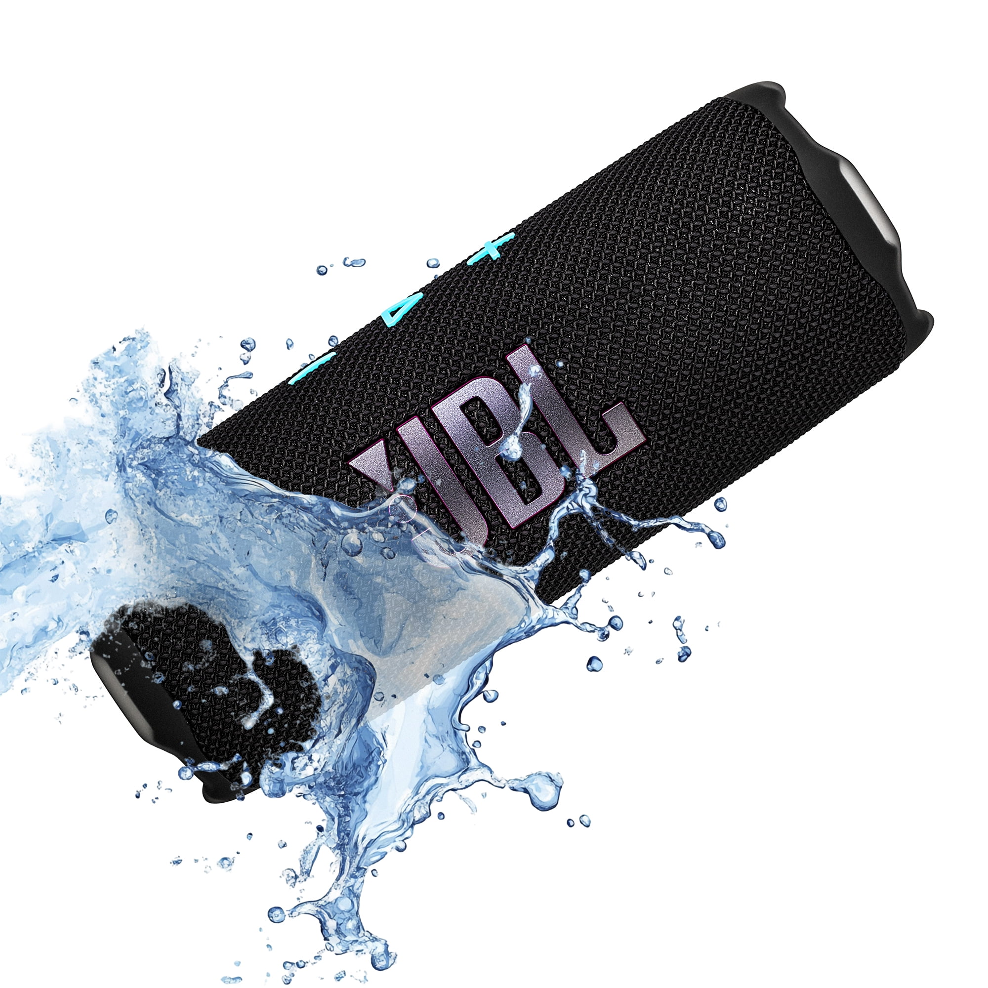 JBL Flip 7 Portable Bluetooth Speaker (Funky), IP68 Waterproof/Dustproof, AI Sound Boost, Auracast Pairing, Rechargeable Battery Bundle with Travel Case (International Model)