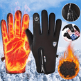thumbnail image 5 of FORICOM Shield Winters Gloves , Non-slip Touch Screen Waterproof Windproof Warm Suitable for Running Riding Driving Hiking Men and Women Multifunctional-L (Gray), 5 of 6