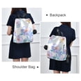 thumbnail image 4 of FORMRS Women's Travel Backpack Purse Anti-Theft Hidden Pockets Casual Shoulder Bag, Pastel Flower Pattern, 4 of 7