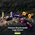 thumbnail image 5 of M5 X 12mm Titanium Bike Bottle Holder Screw Bicycle Water Bottle Cage Bolts Bicycle Water Bottle Cage Screws Photo Color,2 x water bottle cage bolts,Photo Color, 5 of 7