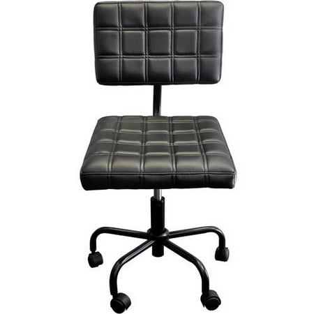 Urban Shop Quilted Computer Chair, Black Urban Shop Quilted Computer Chair, Black