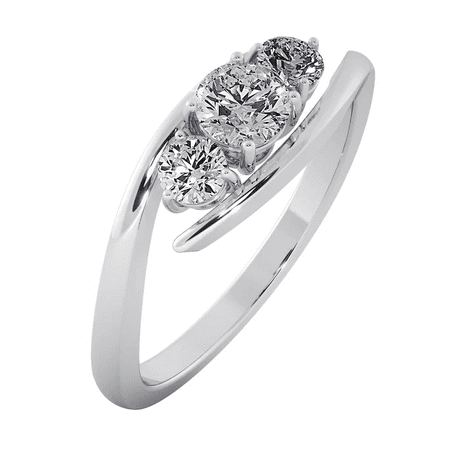 

Glam Feminine Sterling Silver Solitaire Ring