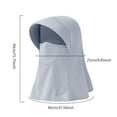 thumbnail image 2 of Hauaitttt Sun Protective Scarf UPF 50+ for Women Men Outdoor Activities Summer Cycling Hiking Travel Lightweight Breathable Shawl for Women Winter Beach Wrap plus Size Protective Cap Summer Shawl, 2 of 3