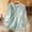 Light Blue, variant on Zysthvn 3/4 Sleeve Women Shirt Embroidered Cotton Blend Plus Size Casual Women T Shirt Crew Neck Solid Breathable