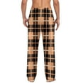 thumbnail image 5 of CYiJun Mens Pajama Pants Flannel Cotton Plaid Sleep & Lounge Pants, PJ Bottoms with Pockets, 5 of 6