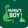 thumbnail image 4 of Inktastic Papaw's Boy Grandson Boys Baby Bib, 4 of 4