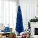 thumbnail image 2 of Árbol de Navidad artificial HOMCOM 7 pies azul 499 puntas, 2 of 9
