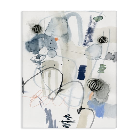 Stupell Industries Modern Abstract Shapes and Linework Canvas Art, 16 x 20, by Victoria Barnes