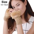 thumbnail image 2 of 1 Pair Fashionable Hands Protection Autumn Winter Girls Gloves, 2 of 5
