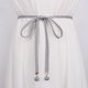thumbnail image 1 of Women's Fashion Belt Style Waist Chain Rope Braided Dress Belt Casual Thin Belt For Ladies Dress1pcsgray, 1 of 5