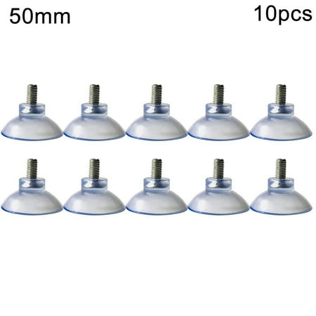 

Yannee 10 Pcs M8 Clear Nut Thumb Screw Suction Cups/Pad Suckers Turn Plastic/Rubber 5 mm