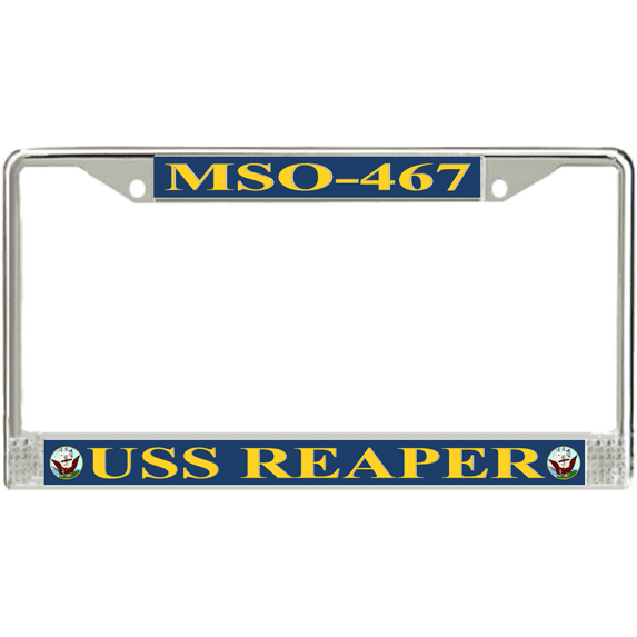 USS Reaper MSO-467 License Plate Frame