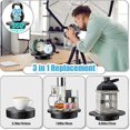 thumbnail image 3 of 3 in1 Motorized Rotating Display Stand with Remote Control and 15/18/22cm Replacement Cover, Electronic Turntable Stand for Photography Products, 3 of 5