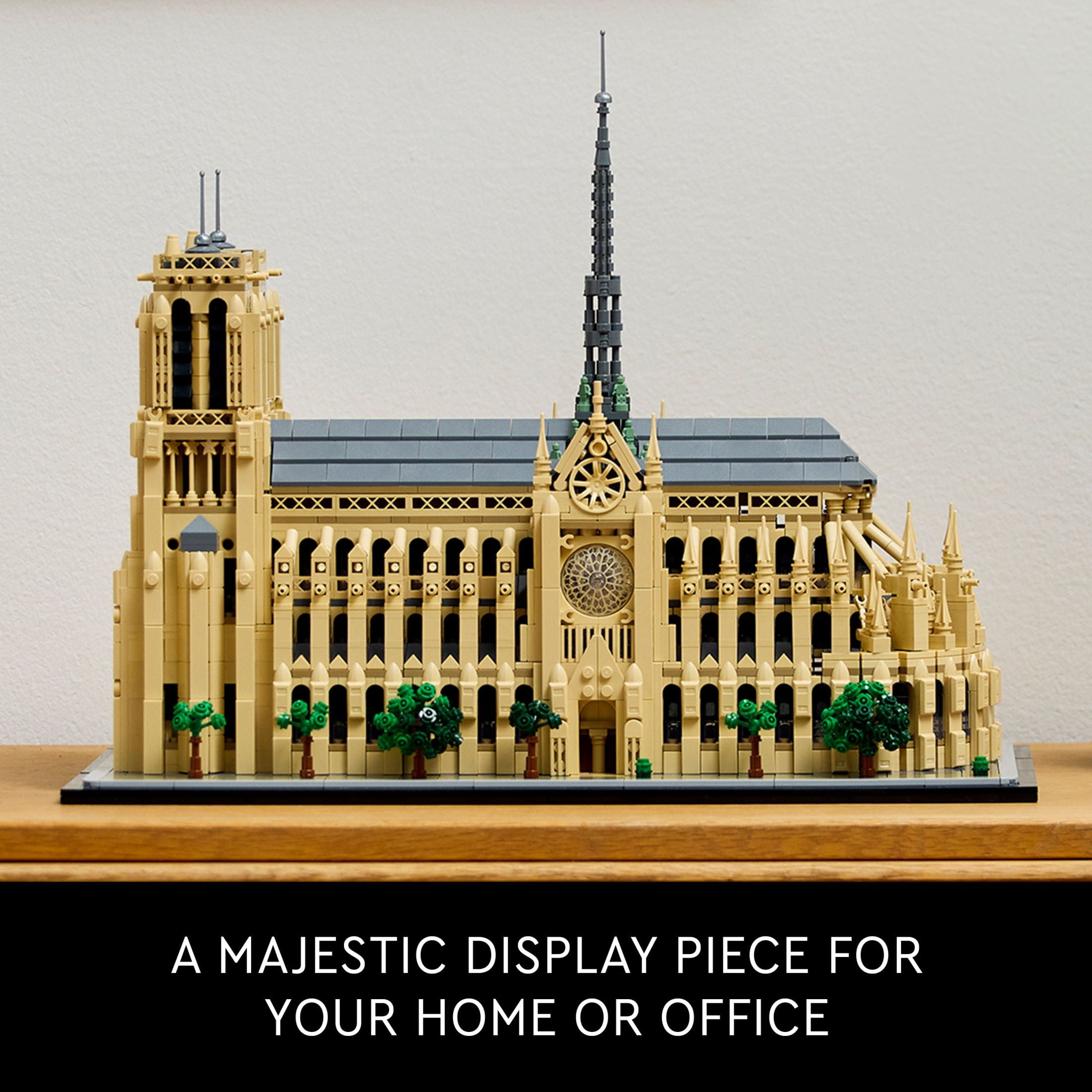 LEGO Architecture Notre-Dame de Paris Replica, Architectural Model Kit, Collectible Building Set for Adults, Build and Display France Souvenir, Paris Gift for Lovers of History, Travel and Art, 21061