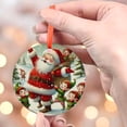 thumbnail image 4 of Santa and Elves Ornament, Christmas Decoration, Cute Elves, Holiday Ornament, Gift Idea, Christmas Tree Ornament, Festive Charm, Xmas gift, Holiday Keepsake, Xmas Tree Hanging Deco, 4 of 5