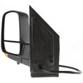 thumbnail image 4 of For Chevy Express 2500/Express 3500 2008-2023 Door Mirror Driver Side | Power Glass | Heated | Manual Folding | Textured Black | Dual Glass | Standard | w/Signal Light | w/Light | GM1320397 | 1522741, 4 of 7