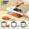 thumbnail image 5 of [Vegetable Slicer] 1 Set, 15in1, Vegetable Chopper, Multifunctional Fruit Slicer, Manual Food Grater, Vegetable Slicer, Cutter With Container, Onion Mincer Chopper, 5 of 5