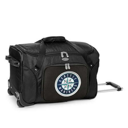 MOJO Black Seattle Mariners 22 2-Wheeled Duffel Bag