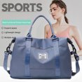 thumbnail image 4 of Bolsa De Gimnasio Bolsa impermeable Oxford Duffle Bag de gran capacidad para mujer (azul claro) Hugtrwg Para Estrenar, 4 of 6