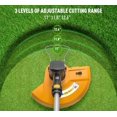 thumbnail image 2 of 40V Cordless Weed Whacker, 2Ah Battery Powered Weed Eater, 3-Positions Adjustable Cutting Width Grass Trimmer, Telescopic Aluminum Shaft String Trimmer, Battery & Charger Included, 2 of 7