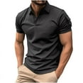 thumbnail image 5 of COSFO Collared Mens Polo Shirt Casual Solid Short Sleeve Tops Moisture Wicking Quick Dry Classic Pullover Shirts, 5 of 5