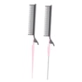 thumbnail image 3 of Peine para resaltar Yinane con Clip para cabello gris rosa, 3 of 8