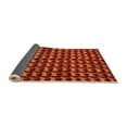 thumbnail image 2 of Ahgly Company Indoor Round Abstract Orange Modern Area Rugs, 6' Round, 2 of 4