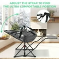 thumbnail image 2 of Ainfox Portable Hammock Camping Chairs with Footrest, Cup Holder, Headrest Cushion Pillow, Rocking, Fodable, Gray(Set of 2), 2 of 8