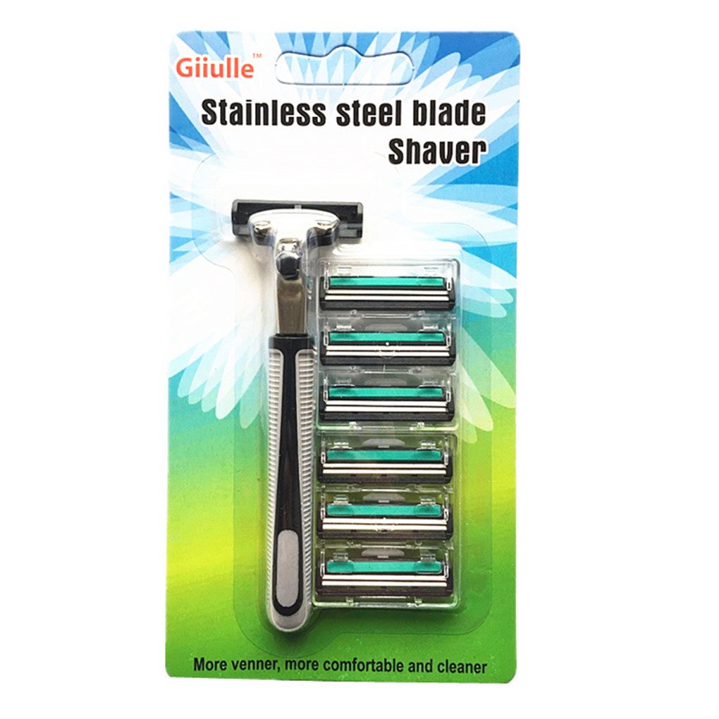 Men Shaving Beard Remover Stainless Steel Double Layer Body Hair