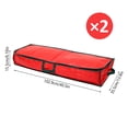 thumbnail image 6 of 2PCS Wrap Storage Bag Waterproof Underbed Storage Organizer with Reinforced Handles Large Wrapping Paper Storage Box Holiday Accessories for Paper Tags & Bows, 6 of 11