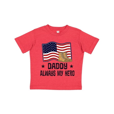 

Inktastic Military Daddy Always My Hero Gift Toddler Boy or Toddler Girl T-Shirt