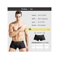 thumbnail image 4 of Topumt Gents Trunks Male Mens Ice Silk Boxer Briefs Pants Shorts Bulge Pouch Underwear, 4 of 5