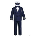 thumbnail image 3 of Infant Toddler Boy Party Formal Captain Nautica Sailor Suit Hat Outfits Navy 1-7, 3 of 6
