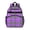 Purple and Black, variant on Purple and Black Checkered Pattern Backpack for School, Cute School Bag with Adjustable Shoulder Straps and Padded Back, 15.25"x11.5"x5.25"