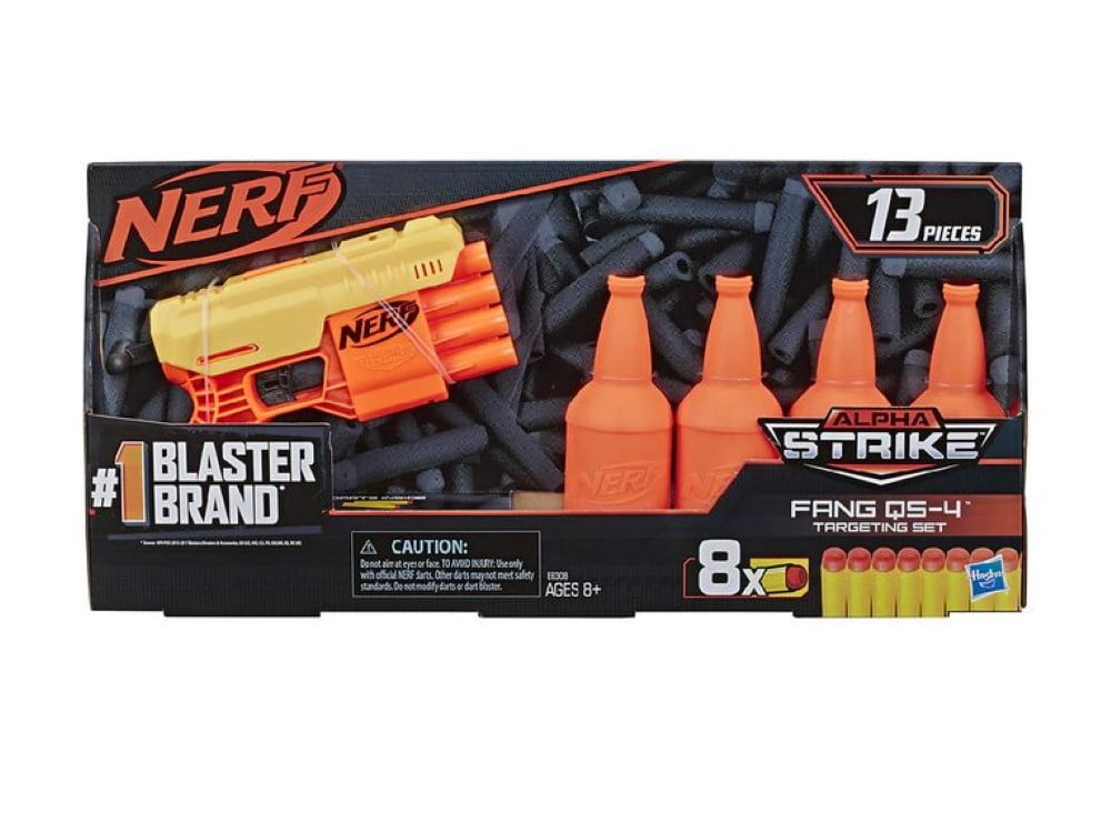 Details about   Brand New Nerf Alpha Strike Fang QS-4 Targeting Set 13 Pieces #1 Blaster Brand 