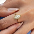 thumbnail image 5 of Apaison Luxury Delicate 1 Carat Moissanite Woman Ring - Bridal Wedding Engagement Gold Plated Jewelry Gift - Passes Tester, 5 of 7