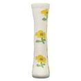 thumbnail image 4 of MeMoi Women's Flower Aloe Infused Crew Socks - Womens - Female, 9-11, Ivory, 4 of 6