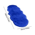 thumbnail image 3 of Lignoak 71In Extra Large Rug, Plush Soft For Bedroom Living Room, Non Slip Thick Washable Blue 50X180Cm, 3 of 6