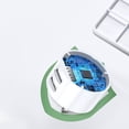 thumbnail image 2 of Dual USB Round Travel Charger Mobile Phone Charging Head USB Power Adapter With Plug For Laptops Pad Phone And More White [US standard], 2 of 5