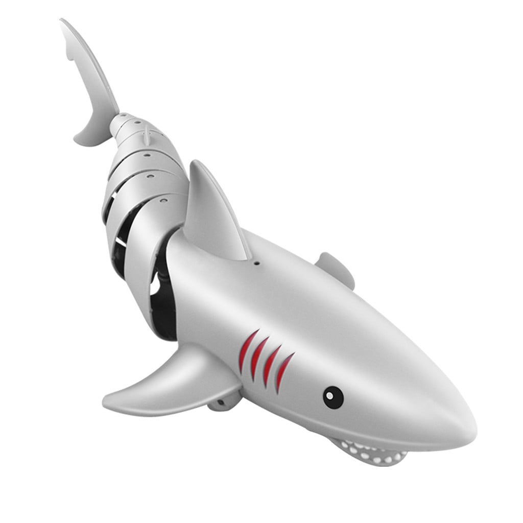 AutumnFall 2.4G Remote Control Shark Simulation Boat Toy for Swimming