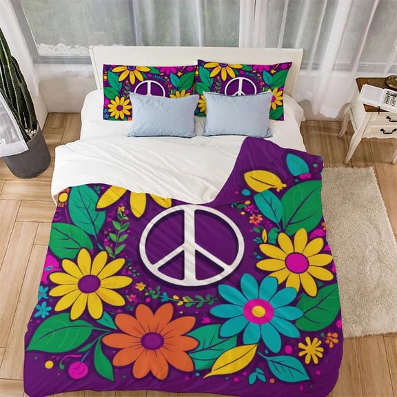 05856-2657732747 3D Printed Quilt Cover Duvet Cover Comforter Covers Bedding Set 3 Pieces with Pillowcases for Childrens And Adults Microfiber with