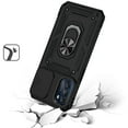 thumbnail image 5 of Designed for Motorola Moto G Stylus 5G 2024 Hybrid Magentic Stand, Camera Lens Protection & 360° Rotate Ring Kickstand, Shockproof Edge Phone Case Cover [Black], 5 of 10