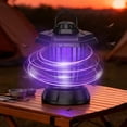 thumbnail image 4 of Electric Bug Zapper, 3 Light Modes White Soft Purple LED, Rechargeable Portable Outdoor Mosquito Killer Lamp with Hook for Patio Camping Garden Use, 4 of 9