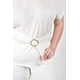 thumbnail image 4 of Conjunto texturizado con cinto Roman Fashion /Tallas Extras, 769 (Hueso) beige 42, 4 of 6