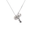 thumbnail image 2 of Delight Jewelry Silvertone Disc 1/2'' Number - 7 - - Love and Lock Charm Necklace, 18"+1", 2 of 4