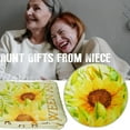 thumbnail image 3 of DAJU Aunt Blankets from Niece Aunt Gifts from Niece Cozy Soft Sunflower Auntie Plush Throw Blanket Cute Birthday Christmas for Aunt Blanket Yellow ch(50*60inch), 3 of 6