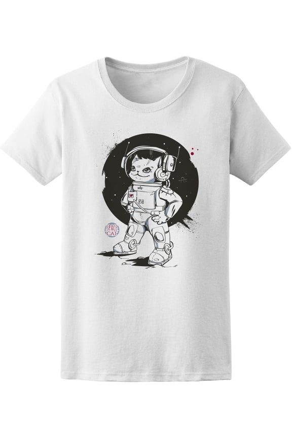 Astronaut Cat T-Shirt Men -Image by Shutterstock, Male x-Large